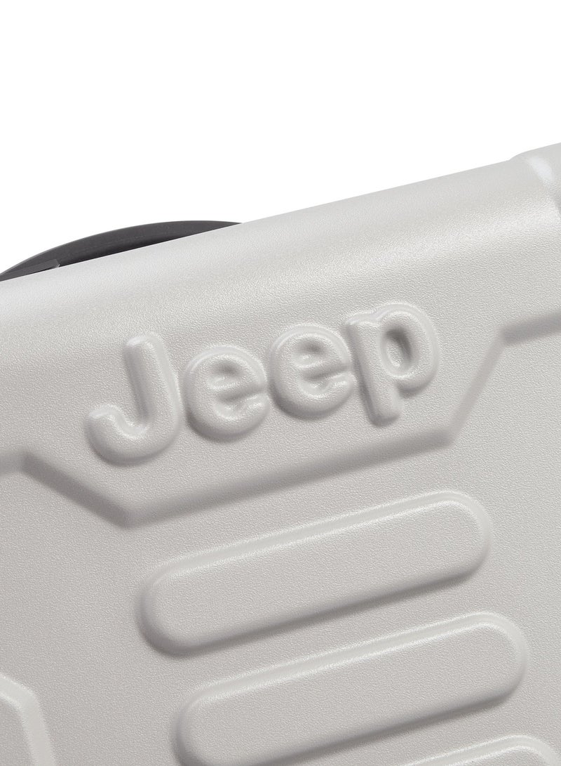 Jeep JH004C 55 Cm Hardcase 4-Double Wheeled Expandable Cabin Luggage Trolley - Grey Drizzle - Image 5